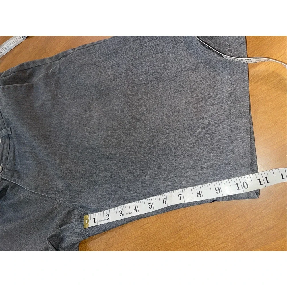 Volcom Cargo Shorts Men 33 Gray Flat Front Logo Slash Pockets